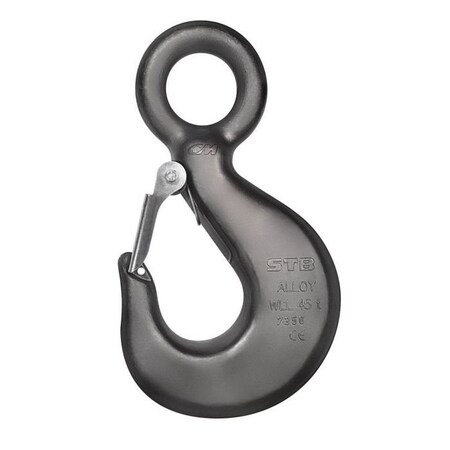 Rigging Hook, High Capacity, 112 Ton, Carbon, Eyelet Attachment, Hot Dip Galvanized